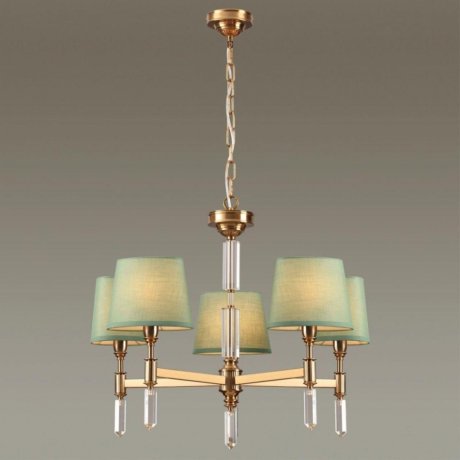 Люстра на штанге Odeon Light London с лампочками 4887/5+Lamps E14 Свеча