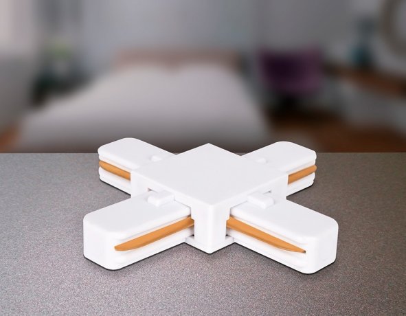 Соединитель Х-образный для однофазного шиноровода Ambrella light Track System GL7082 WH