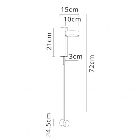 Настенный светильник Arte Lamp Mirach A2142AP-10BK