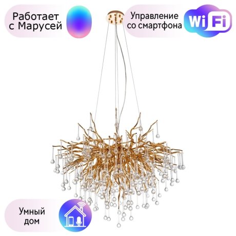 Подвесная люстра Divinare Salice с поддержкой Маруся 3132/01 SP-10-М