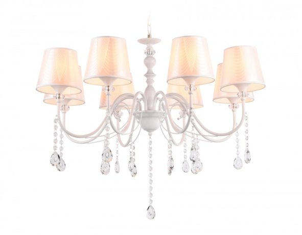 Подвесная люстра с абажуром и хрусталем Ambrella light TRADITIONAL TR4605