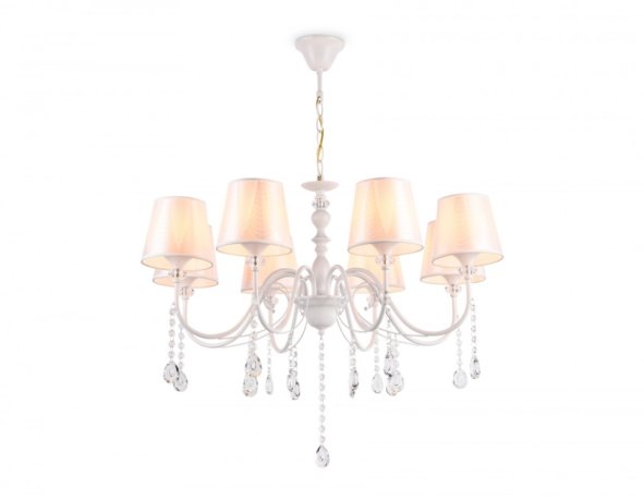 Подвесная люстра с абажуром и хрусталем Ambrella light TRADITIONAL TR4605