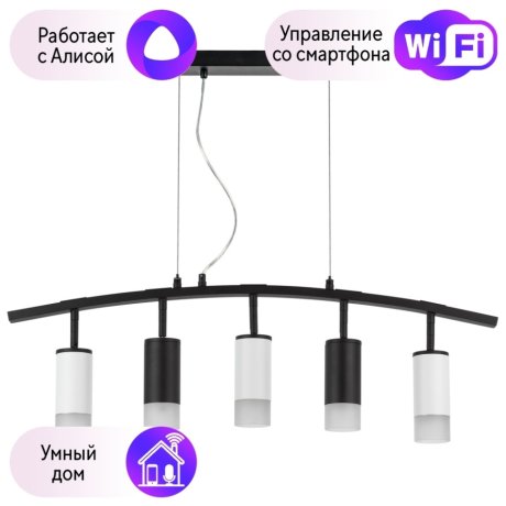 LR7353723631 Подвесной светильник Rullo Lightstar с поддержкой Алисы, (комплект из 571735+214437-2+214436-3+202431-5)