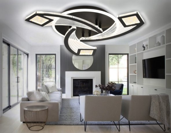 Потолочная диммируемая люстра с пультом ДУ Ambrella light Original FA4477