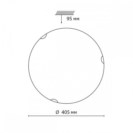 Настенно-потолочный светодиодный светильник Sonex Snok Ammonite 7602/DL