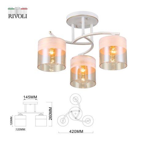 Потолочная люстра  Rivoli Constancia 9081-303 (Б0052678)