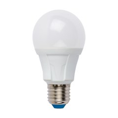 Светодиодная лампа E27 8W 3000K (теплый) Uniel LED-A60 8W-WW-E27-FR PLP01WH (UL-00001522)