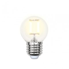 Филаментная светодиодная лампа E27 6W 3000K (теплый) Sky Uniel LED-G45-6W-WW-E27-FR PLS02WH (UL-00000302)