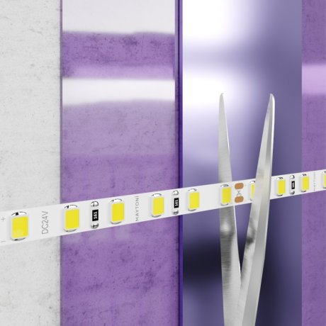 5м. Светодиодная лента теплого цвета 2835, 3000К, 9,6W, 24V, 60LED/m, IP20 Led strip 20019