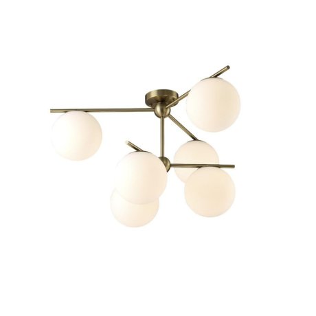 Потолочная люстра Crystal Lux  с лампочками FELIZ SP-PL6 BRONZE/WHITE+Lamps E27 P45