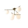 Потолочная люстра Crystal Lux с лампочками FELIZ SP-PL6 BRONZE/WHITE+Lamps E27 P45