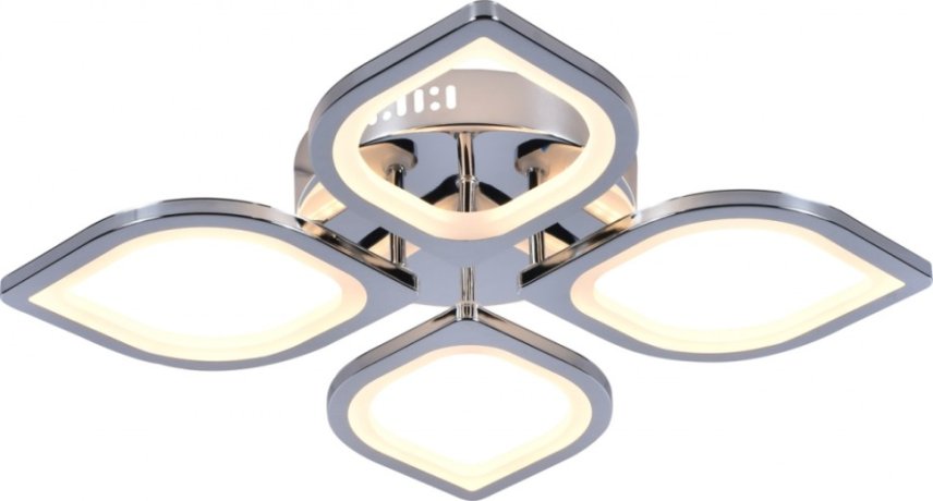 Потолочная диммируемая люстра с пультом ДУ Escada Lotus 10223/4LED Chrome