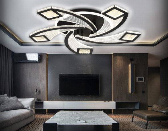 Потолочная диммируемая люстра с пультом ДУ Ambrella light Original FA4478