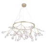 Люстра подвесная Crystal Lux с поддержкой Алиса EVITA SP45 D GOLD/TRANSPARENT-А