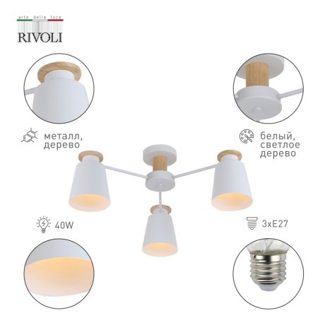 Потолочная люстра Rivoli Adna 9112-303 (Б0053435)