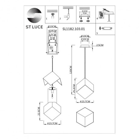 Подвесной светильник ST Luce Riello SL1182.203.01