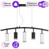 LR7353728630 Подвесной светильник Rullo Lightstar с поддержкой Алисы, (комплект из 571735+214437-2+214486-3+202430-5)