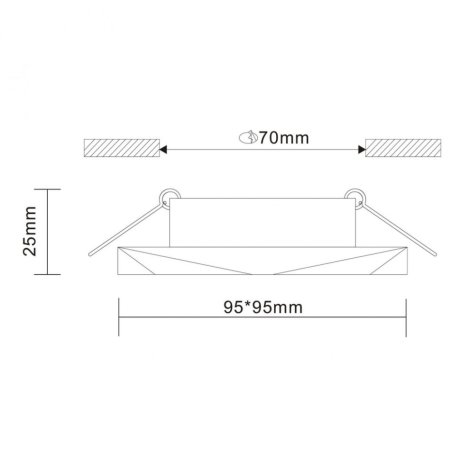 Встраиваемый точечный светильник ST-Luce ST203.408.01