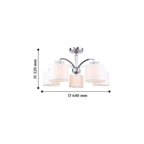 Потолочная люстра с лампочками F-Promo Modum 2199-5U+Lamps E14 Свеча