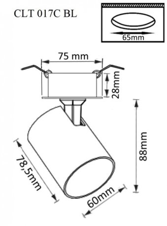 Спот Crystal Lux CLT 017C BL