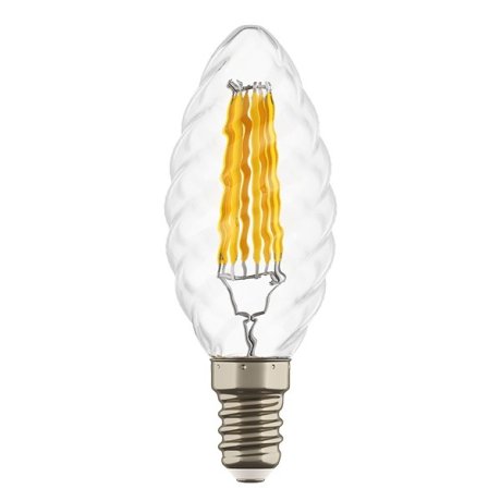 Филаментная светодиодная лампа E14 6W 4000K (белый) C35 LED Lightstar (933704)