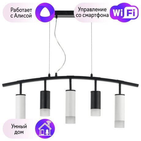 LR7353728631 Подвесной светильник Rullo Lightstar с поддержкой Алисы, (комплект из 571735+214437-2+214486-3+202431-5)