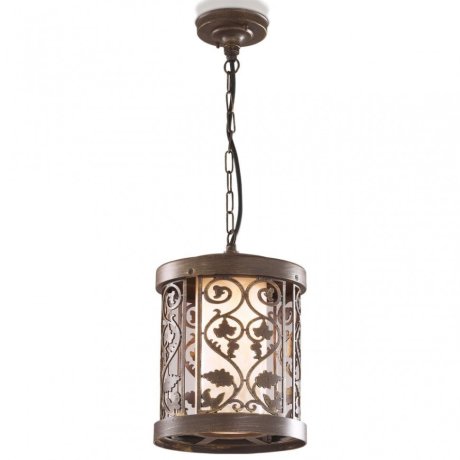 Уличный подвесной светильник с лампочкой Odeon Light Lagra 2286/1+Lamps Е27 Свеча