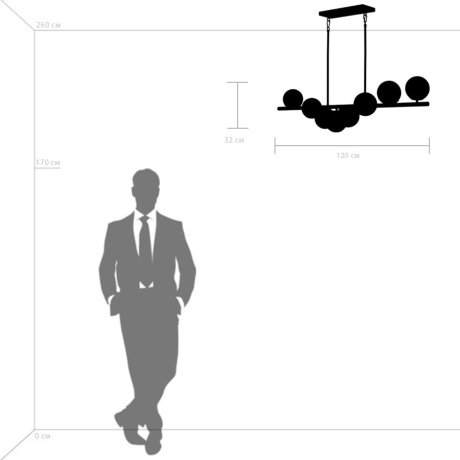 Подвесной светильник Lightstar с поддержкой Маруся Croco 815183