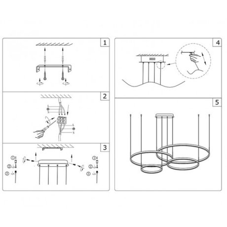 Подвесная светодиодная люстра с ПДУ Kink Light Тор 08204,33P(3000K) (18148)