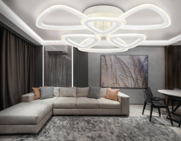 Потолочная диммируемая люстра с пультом ДУ Ambrella light Original FA4512