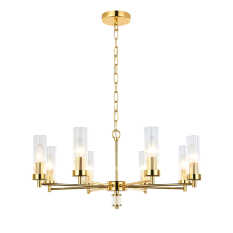 Подвесная люстра с лампочками Favourite Aesthetic 2673-8P+Lamps E14 Свеча