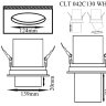Спот Crystal Lux CLT 042C130 WH