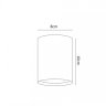 Накладной светильник Arte Lamp Torre A1532PL-1WH
