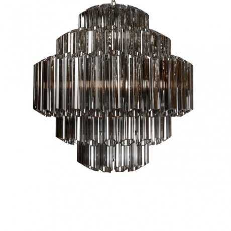 Подвесная люстра iLamp Destiny MD0267-7A CHROME+SMOKY GRAY