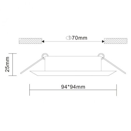 Встраиваемый точечный светильник ST-Luce ST204.408.01