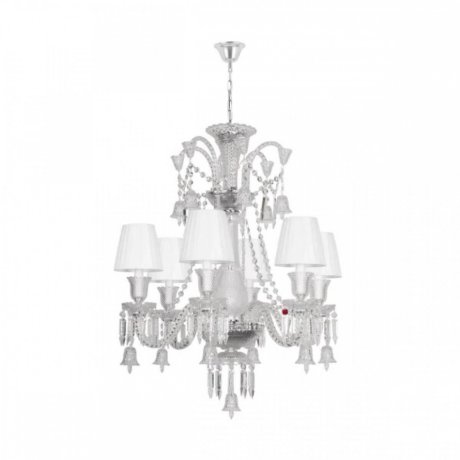 Подвесная люстра с хрусталем Loft IT Zenith 10210/6 White