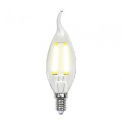 Лампа светодиодная филаментная (UL-00001374) Uniel E14 6W 4000K прозрачная LED-CW35-6W/NW/E14/CL PLS02WH
