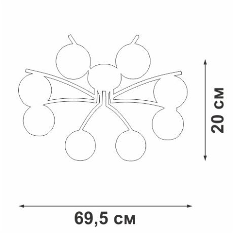 Потолочная люстра Vitaluce V4285-0/8P