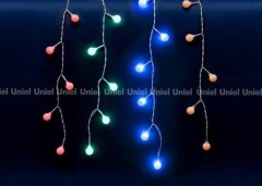 Светодиодная гирлянда (11130) Uniel занавес Радуга 220V разноцветный ULD-E2405-100/DTA MULTI IP20 RAINBOW