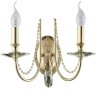 Бра Crystal Lux VICTORIA AP2 GOLD/AMBER