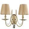 Бра Crystal Lux VICTORIA AP2 GOLD/AMBER