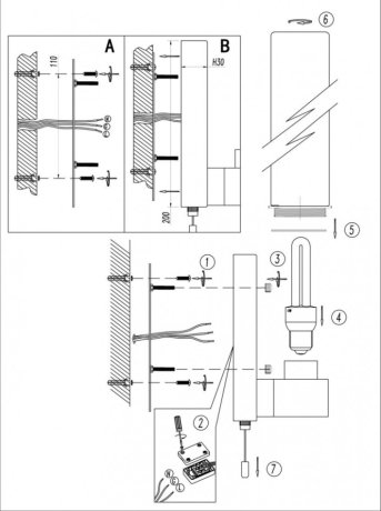 Бра с лампочкой Odeon Light Tingi 2660/1W+Lamps Е27 Свеча