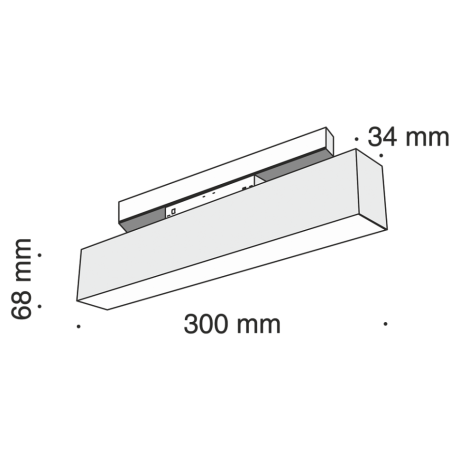 Трековый светодиодный светильник Maytoni Track lamps TR012-2-12W4K-B