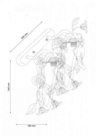 Fiori Di Rose W110.2 Бра Lucia Tucci