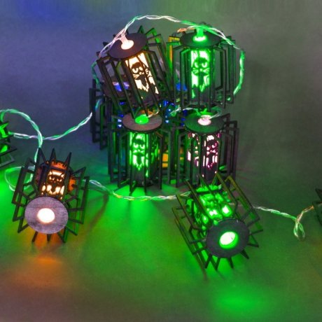 2м. Гирлянда с насадками 10LED (RD/GN,RD/BL) A-482 Sneha 1413888