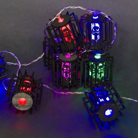 2м. Гирлянда с насадками 10LED (RD/GN,RD/BL) A-482 Sneha 1413888