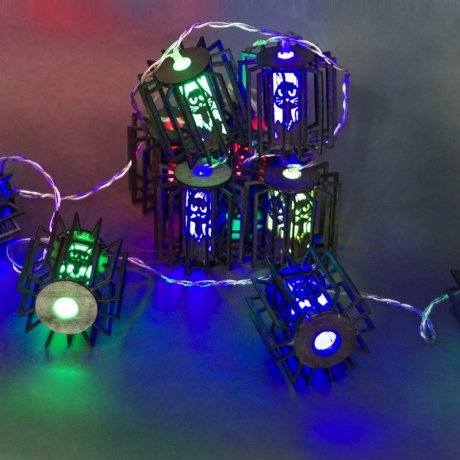 2м. Гирлянда с насадками 10LED (RD/GN,RD/BL) A-482 Sneha 1413888