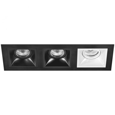 D537070706 Встраиваемый точечный светильник Domino Quadro Lightstar (комплект из 214537+214507+214507+214506)