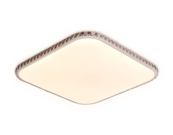 Потолочный светодиодный светильник с пультом ДУ ИК Ambrella light Crystal FF75