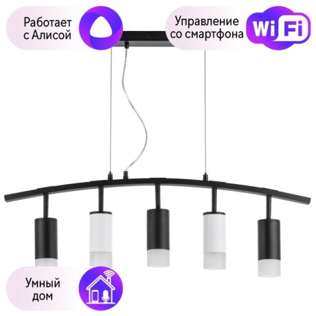 LR7353733621 Подвесной светильник Rullo Lightstar с поддержкой Алисы, (комплект из 571735+214437-3+214436-2+202431-5)